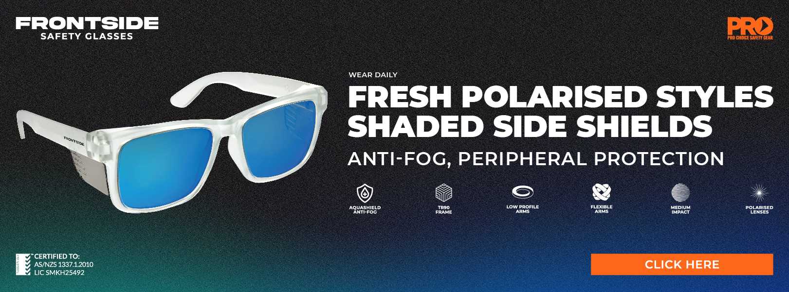 Frontside Safety Glasses Range