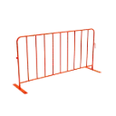 Orange Powder Coated Crowd Control Fence/Event Fence 1.1m x 2.1m - Includes Feet & Pins