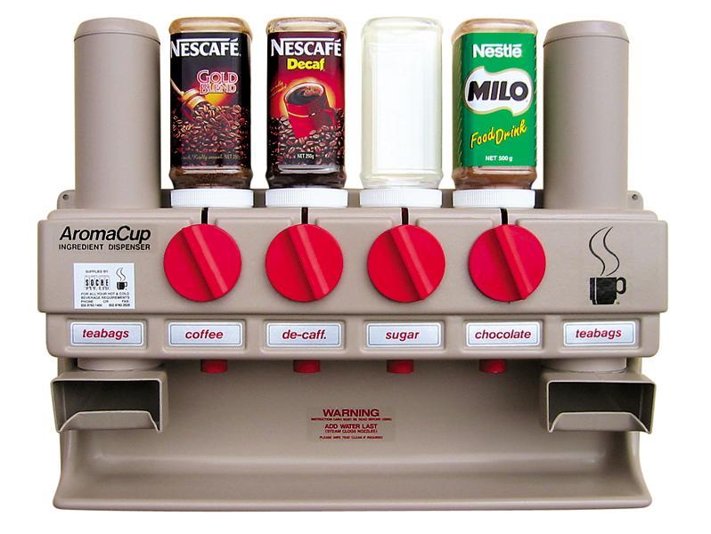 Coffee/Ingredient Dispenser Station - 2 Tea Bag & 4 Ingredient