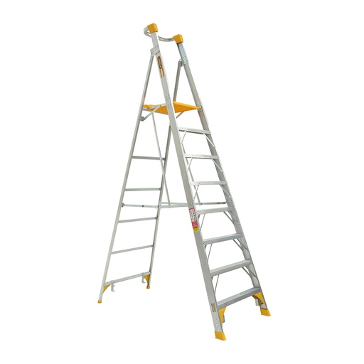 [PLAT8AL] Aluminium Platform Step Ladder 2400mm - 150kg Rated