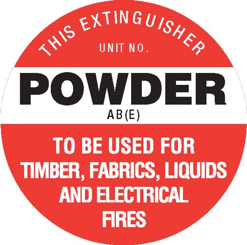 [FRL05P] Fire Extinguisher Poly Sign 190 x 190 - ABE
