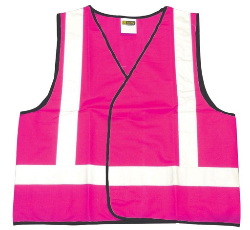 [DAY/NIV-FP-M] Hi Viz Day/Night Safety Vest - Fluro Pink Size Medium