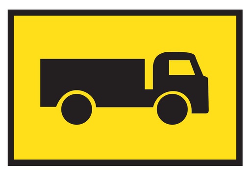 [SIGNT2-25] Metal Sign Boxed Edge 900 x 600mm - Truck