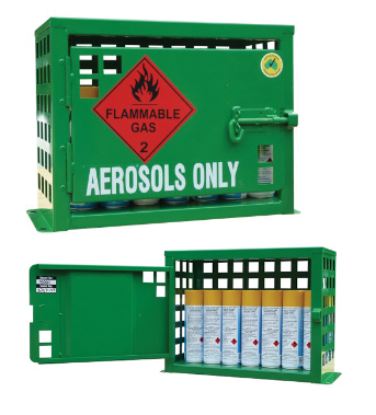 [AEROSOL12] Green Aerosol Storage Cage 2 Storage Level Up to 12 Cans