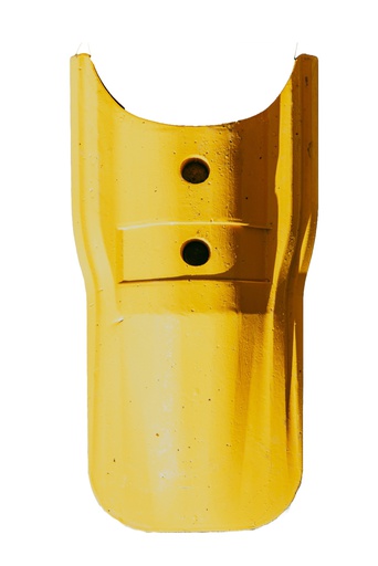 [TLCAP] Traffic Lane Separator End Caps per pair - Recycled Rubber - Yellow