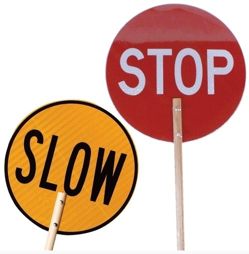 [STOPBAT-W] Stop/Slow Bat - w/ Wooden Handle