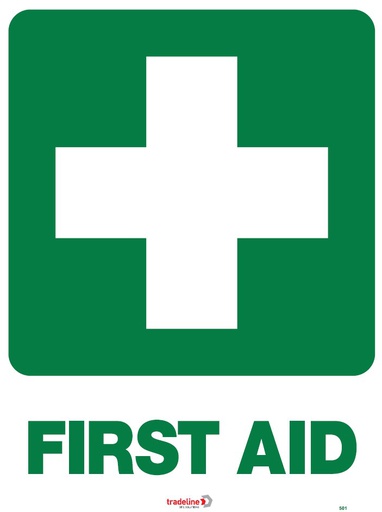 Safety Sign 600 x 450mm - First Aid