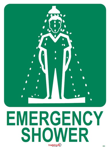 Emergency Shower Sign - 600 x 450mm