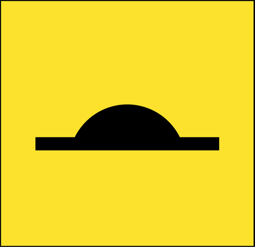 QLD Multi Message 600 x 600mm Class 1 Reflective - Speed Hump Sign