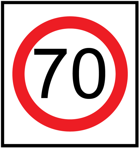 Victoria Multi Message Sign 600 x 600mm Class 1 Reflective- 70km